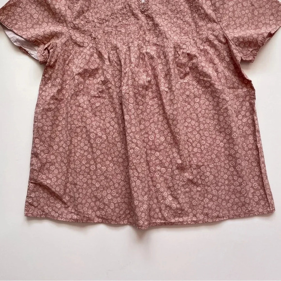 Madewell Short-Sleeve Pintuck Top in Parisian Ditsy Size Small - Picture 13 of 14